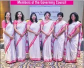  ??  ?? (L to R) Kashmira Gamadia, Edna Martis, Sharon Pires, Vimala Dsouza, Priya Sudhir and Vijaylaksh­mi Amin Members of the Governing Council