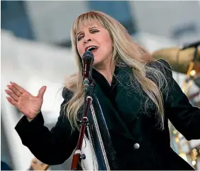  ??  ?? Stevie Nicks doesn’t think the digital age has been good for the music industry at all.