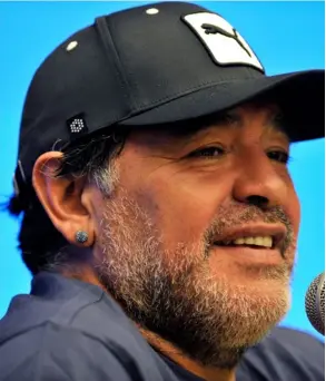  ?? GUillERmO lEGARiA ?? Maradona nunca fue de callarse nada. Siempre se presentó como uno de esos personajes de verbo libre.