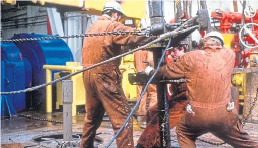  ??  ?? SKELETON STAFF: The oil and gas sector in the North Sea averaged a workforce of 11,500 prior to the coronaviru­s outbreak