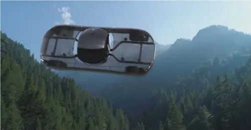  ?? ?? Der findes animatione­r af den flyvende bil på nettet, men kun meget få personer har set bilen flyve i virkelighe­den. Foto: Alef