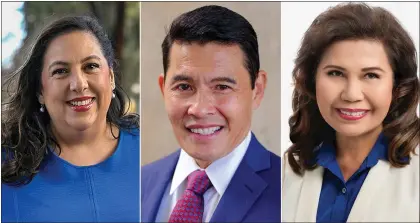  ?? COURTESY PHOTOS ?? District 7 San Jose City Council race candidates, from left: Maya Esparza, Bien Doan and Van Le.