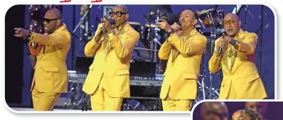  ?? ?? The Four Tops perform on stage during the 2023 Musicares Persons of the Year gala