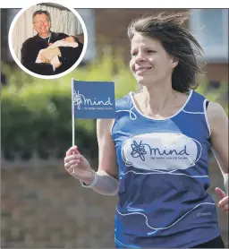  ??  ?? POSITIVE Simone will be running for Mind in memory of dad Steve