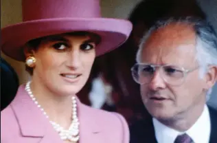  ??  ?? ‘Hurtful for the family’: Diana and Queen’s press secretary Dickie Arbiter