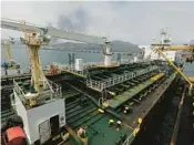  ?? ERNESTO VARGAS/AP 2020 ?? Iranian oil tanker Fortune sits docked at the El Palito refinery near Puerto Cabello, Venezuela.
