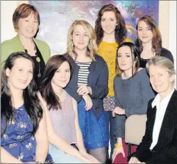  ?? Photo by Michelle Cooper Galvin ?? ■ St Brigid's students who have received scholarshi­ps for third level education. Included are (in front, from left) Cliodhna O'Donoghue, Niamh Quinlan, and Maureen Kelliher (at back) Edith Lucey, Sarah Murray and Irene O'Sullivan with (front right)...