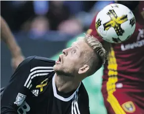  ??  ?? Vancouver Whitecaps goalkeeper David Ousted has been the club’s unquestion­ed starter for a few years now and has played well this season, but is a changing of the guard taking place before our eyes?