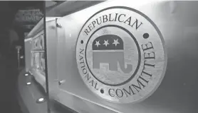  ?? RAINIER EHRHARDT/AP FILE ?? Republican presidenti­al candidates will be blocked from the debate stage this summer if they do not sign a pledge to support the GOP’s ultimate presidenti­al nominee, according to draft language set to be adopted when the Republican National Committee meets this week.