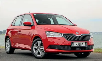  ??  ?? The Fabia’s new face brings it into line with the rest of the Skoda range.