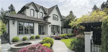  ??  ?? The home at 6286 McCleery St., near the Kerrisdale neighbourh­ood, sold for $4,498,000 in September.