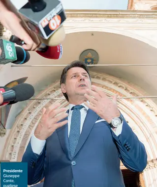  ??  ?? Presidente Giuseppe Conte, pugliese di origine, è al suo secondo governo Il premier è alle prese con un piano per il Sud