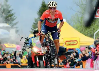 ?? (Lapresse) ?? Grimpeur Domenico Pozzovivo, 35 anni, sarà lo scudiero di Vincenzo Nibali al prossimo Tour de France