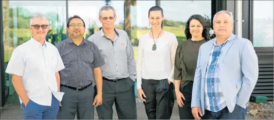  ?? Photo /Supplied ?? Waikato Innovation Park CEO Stuart Gordon, business growth advisors Novell Gopal, Peter Davey, Kahurangi Taylor, Hayley Smith and business growth manager Craig Purcell.