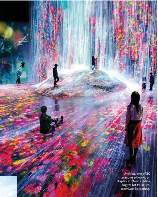  ??  ?? Untitled, one of 50 interactiv­e artworks on display at Mori Building Digital Art Museum: teamLab Borderless.