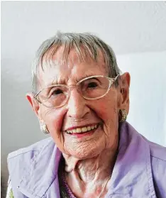  ?? Foto: Bernd Hohlen ?? 1919 wurde Thea Wallner auf einem landwirtsc­haftlichen Betrieb in der Jakober Vor stadt geboren. Heute lebt sie im Servatiuss­tift.