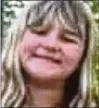  ?? COURTESY OF NEW YORK STATE POLICE/TNS ?? Charlotte Sena, 9, who vanished on a family camping trip in a New York park, was found alive, and a suspect is in custody.