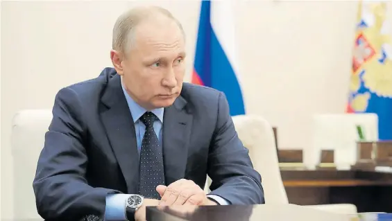  ?? EFE ?? Señalado. El presidente ruso, Vladimir Putin, niega las acusacione­s de que su país ordenó envenenar al ex espía Skripal en territorio británico.