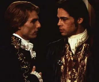  ?? JAY AOL ?? Tom Cruise and Brad Pitt played the vampires Lestat and Louis in the 1994 film Interview with the Vampire.