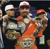  ?? JOHN LOCHER — THE ASSOCIATED PRESS, 2017 ?? Oakland’s Andre Ward was 32-0 with 16 knockouts and won titles at super middleweig­ht and light heavyweigh­t.
