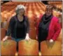  ?? CHAD FELTON — THE NEWS-HERALD ?? Shore Cultural Centre’s Director of Programmin­g and Marketing, left, with Executive Director Laura Kidder in the Shore Auditorium. On June 10, the center will hold a master class on Pulitzer Prizewinni­ng playwright August Wilson.