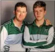  ?? SUBMITTED ?? Scott Hivnor, left, has been named the new head wrestling coach at Lake Catholic. One of his top wrestlers will be his son, Cole.
