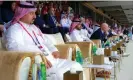  ?? Photograph: Reuters ?? Gianni Infantino with Yasser Al-Mishal (left), president of the Saudi football federation, and Prince Abdulaziz bin Turki, Saudi Arabia’s sport minister.