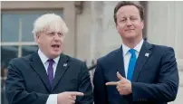  ?? AFP ?? Boris Johnson and David Cameron: Battle lines drawn. —