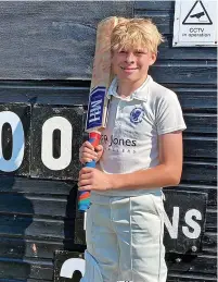  ?? ?? ●●Leo Burns who score his maiden century for the 4th XI