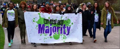  ?? SUBMITTED ?? The annual We Are The Majority rally encouragin­g high school students to make healthy choices is going virtual in 2020. The event regularly draws thousands to the Ohio Statehouse in Columbus.