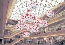 ??  ?? Yayoi Kusama’s pieces will go on show at various venues.