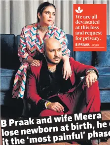 Most Painful Phase, says B Praak as his newborn baby passes away