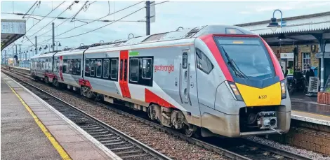  ?? ?? Stadler ‘Flirt' three- and four-car Class 755s are the surprise announceme­nt from Hornby. A new coupling design is required for the articulate­d power unit. Two each of the Class 755/3 and Class 755/4 models are included in the catalogue. Photo: BC Collection.