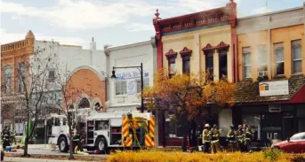  ??  ?? The Brown House Fire on Main Street on October 19, 2017.