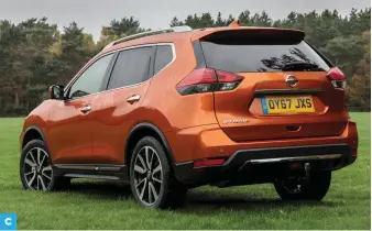  ??  ?? A The Nissan X-trail marries a comparativ­ely strong engine with good fuel economy B Interior feels luxurious and well made, and 2017 facelift added a larger touchscree­n C Spacious five-seater has plenty of head- and legroom, and boot capacity is 50 litres
