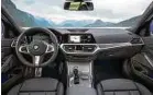  ?? FOTO:HO ?? Lenken und schalten muss man im neuen BMW 3er meist selbst.