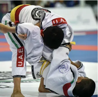  ??  ?? UAE have a 25-member team at the under-15 World Cup in Montenegro and will have 161 fighers from four clubs participat­ing at the Abu Dhabi Grand Slam in Los Angeles this weekend