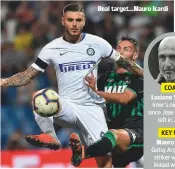  ??  ?? Real target...Mauro Icardi