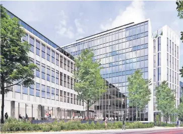  ?? ?? Artist’s impression­s of plans to revamp and build next to Chamber of Commerce House in Edgbaston