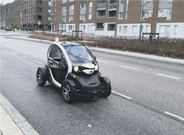  ??  ?? Trials of driverless vehicles are to get under way in Scotland with a ‘demonstrat­ion summit’ to be held later this year