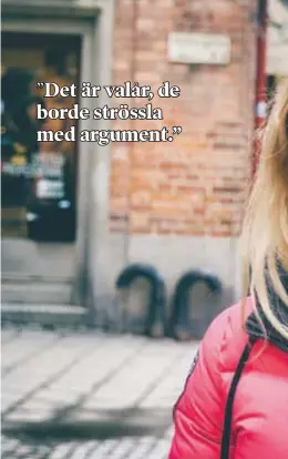  ??  ?? MÅNGA. Martina Söderman tycker att den kommunala förskolan ska ha mindre barngruppe­r.