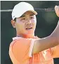  ??  ?? LEADER Wu Ashun leads the KLM Open in Holland