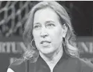  ?? JOE SCARNICI/GETTY IMAGES FOR FORTUNE ?? Susan Wojcicki has been CEO of YouTube since February 2014.