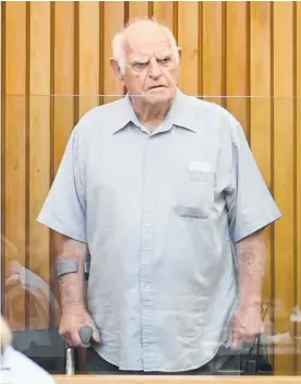  ?? Photo / George Novak ?? John Price, 82, at Tauranga District Court yesterday for sentencing to home detention.