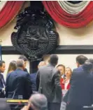  ?? CARLOS GONZALEZ/GRUPO NACION. ?? En la fotografía, los diputados en la reunión de jefes de fracción.