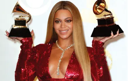  ?? ?? l Beyoncé tendría que hacerse con al menos 4 de los 9 premios a los que aspira para romper el récord.