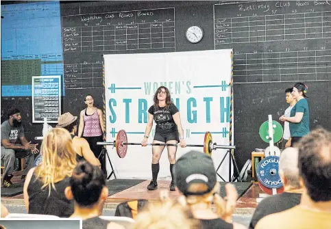  ??  ?? Women’s Strength Coalition, a weight-lifting group, seeks to introduce women to the sport and raise money for various non-profits.