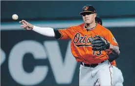  ?? MICHAEL DWYER THE ASSOCIATED PRESS ?? Baltimore Orioles’ Manny Machado is one of several Orioles who are likely on the trading block as the team struggles with the second-worst record in the major leagues.