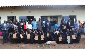  ??  ?? Some of the Chipinge Vocational Training Centre students who graduated on Tuesday