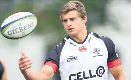  ?? Picture: Gallo Images ?? CONSULTING. Sharks captain Pat Lambie takes the democratic approach when it comes to decision-making.